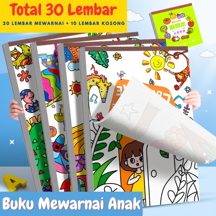 

Buku Gambar Lukis Mewarnai Anak Sketchbook A4 ST0060