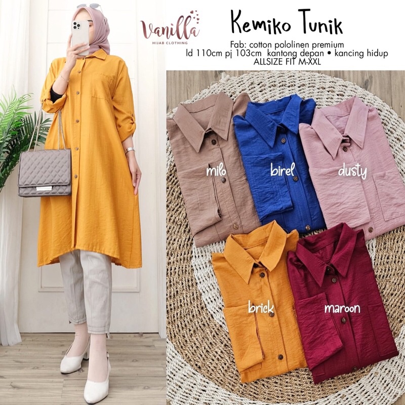 KEMIKO TUNIK ori VANILLA