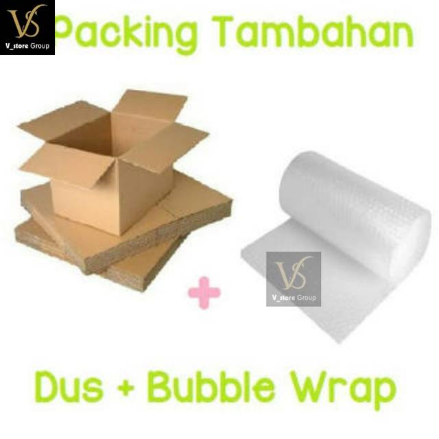 

KARDUS+BUBBLE WRAP PACKING TAMBAHAN