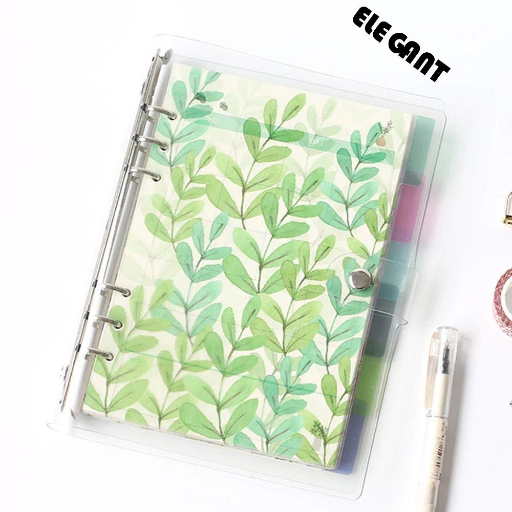 【 ELEGANT 】 Binder Index Sekat 6pcs/set Alat Tulis 6-Ring Binder Notepads Diary A5 A6 Separator Page