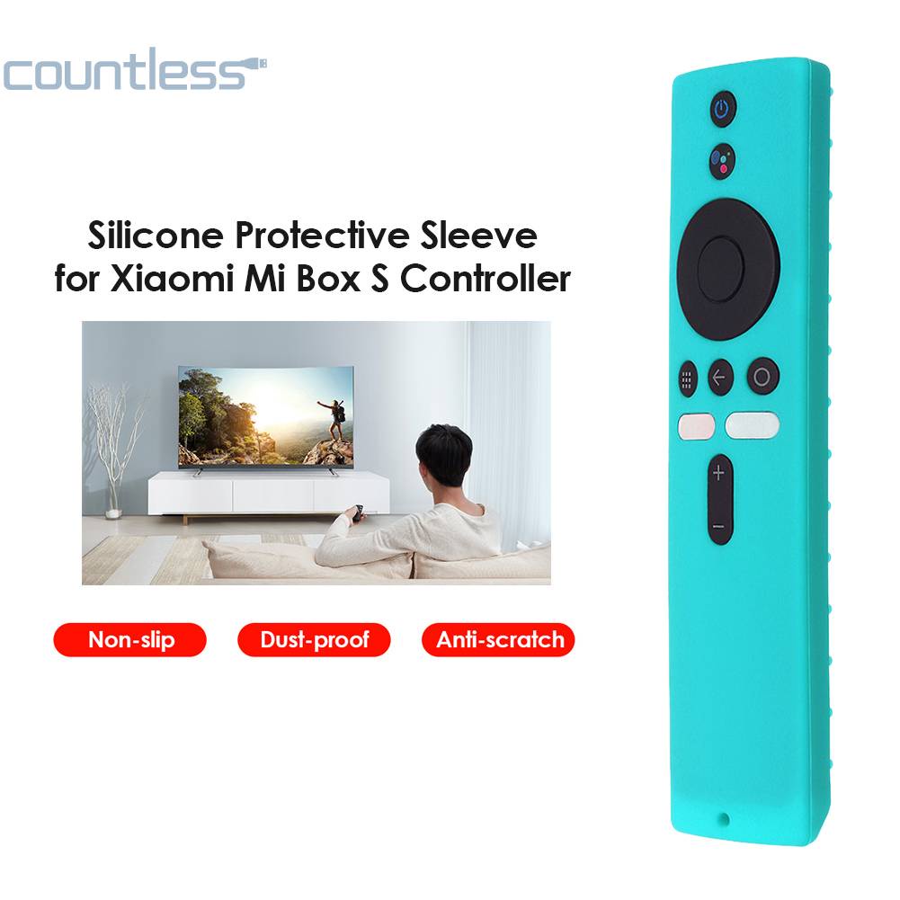 Case Remote Control Silikon Untuk Xiaomi Mi Box S/4K/TV Stick Shell Cover A#S [Terhitung Mukena)