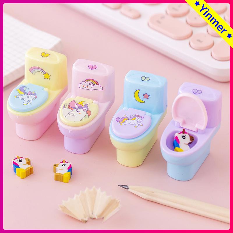 

COD✨Rautan Pensil Bentuk Closet Toilet Pencil Sharpener Serutan Kartun Lucu Unik Murah Impor-Yinmer