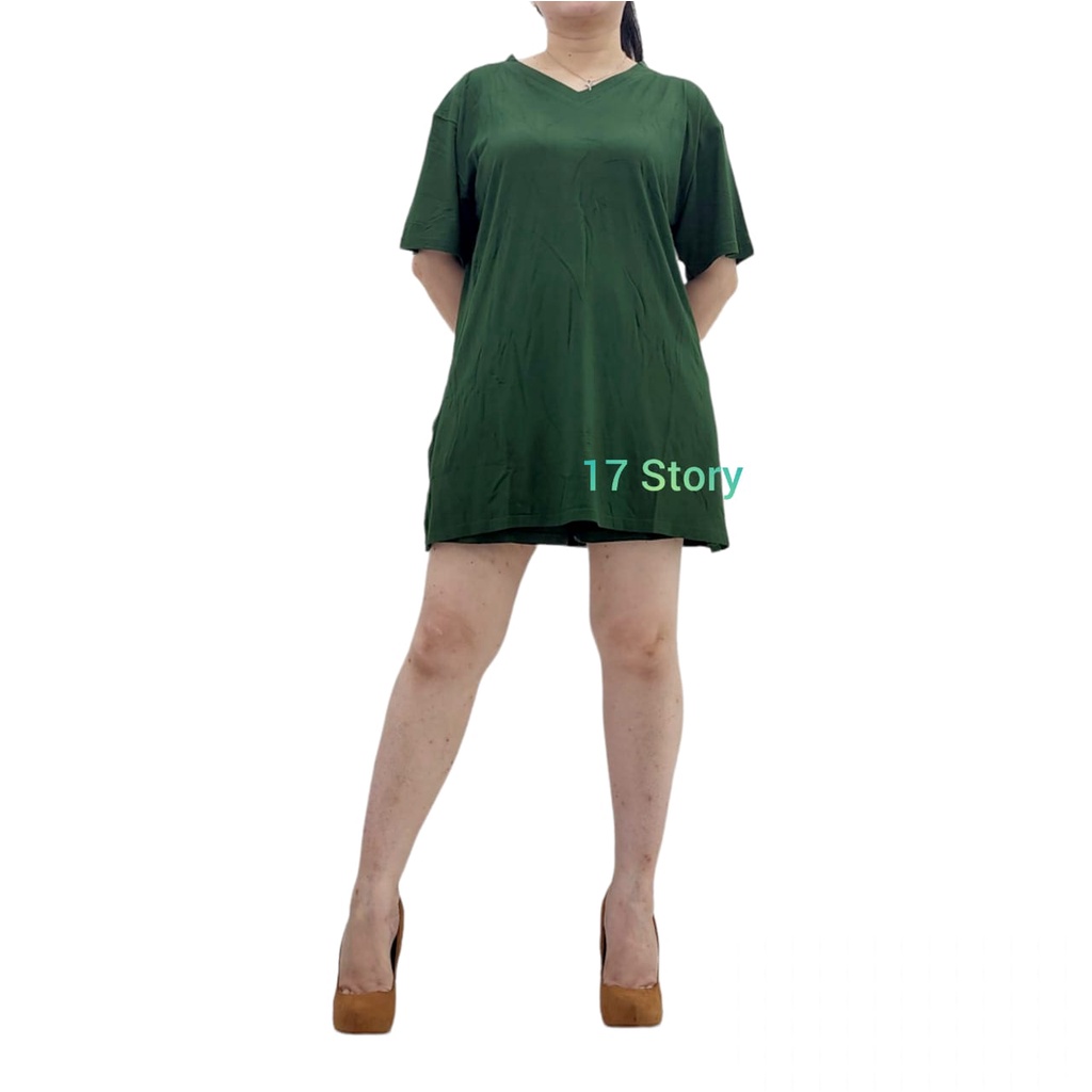 Baju Atas Wanita Lengan Pendek Jumbo LD 140-150cm Kekinian Bahan Adem dan Lembut