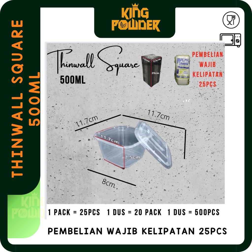 THINWALL KOTAK 500ML | THINWALL SQUARE 500ML