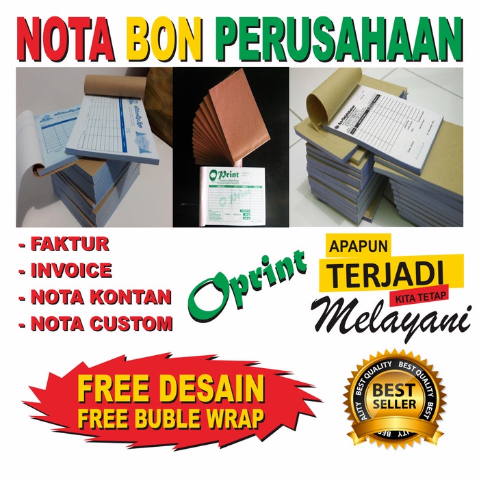 

✨BISA COD✨ -Nota Bon Perusahaan