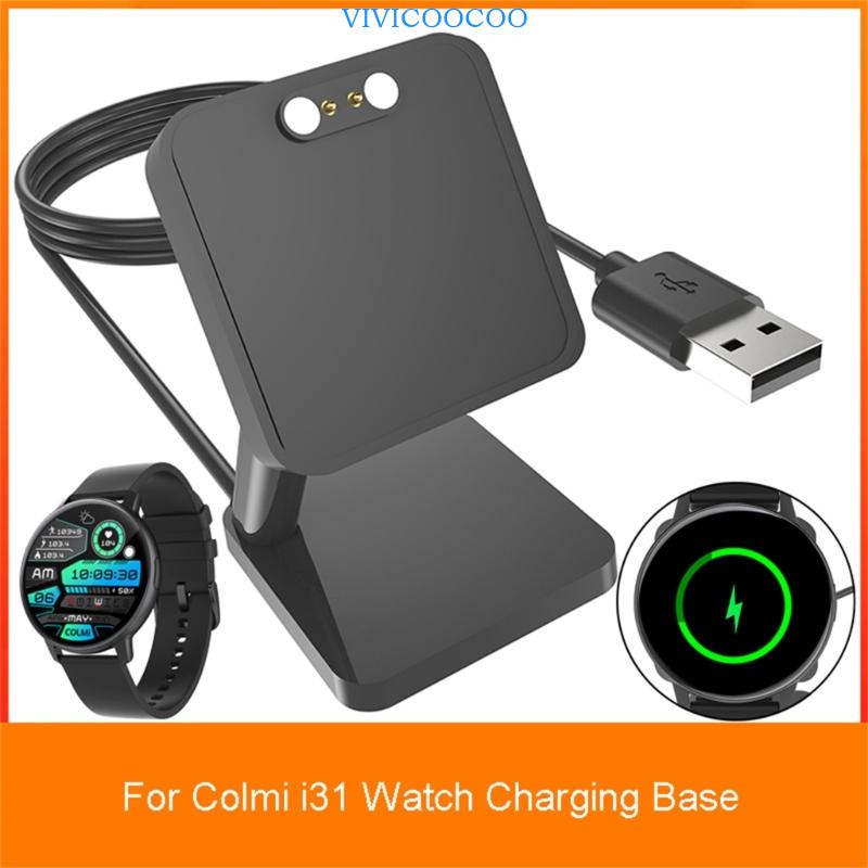 Vivi Smartwatch Charger Stand Dock Cord Bracket Kompatibel Untuk Colmi i31 USB Charging Cable Holder Power Adaptor Base Ca