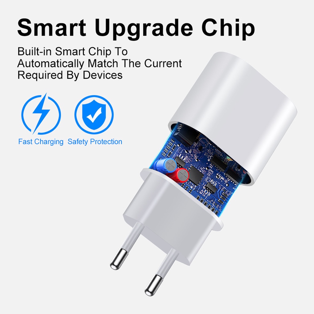 2023charger pd 20w 9v-2.2a Kepala Pengisian Cepat Tipe c 20w Antarmuka Cocok Untuk iphone EU Peraturan UK US