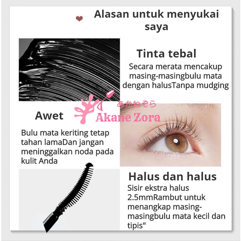 【Debora Mall】Momoda Babe Mascara Profesional Long Lasting Gunakan Dengan Bulu Mata Palsu Perpanjang Bulu Mata Maskara Waterproof