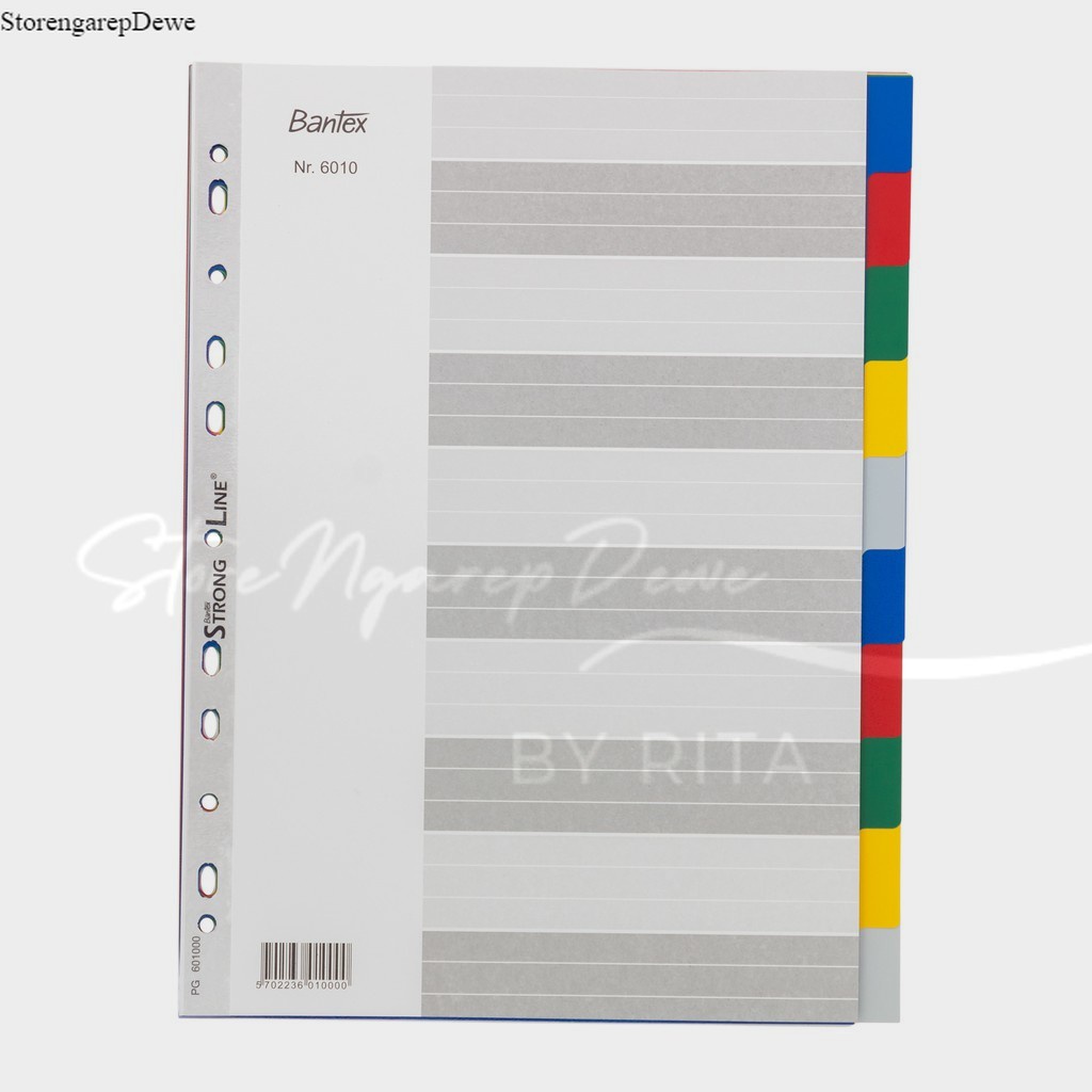 

Bantex PP Colour Divider A4 (10 pages) 6010 00 real produk bantex asli seperti gambar