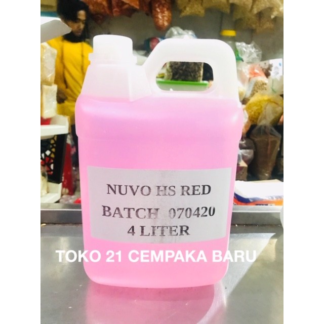 Nuvo Hand Sanitizer GEL Fresh Blossom Pink Jerigen 4 Liter | Nuvo 4 Liter Murah Promo