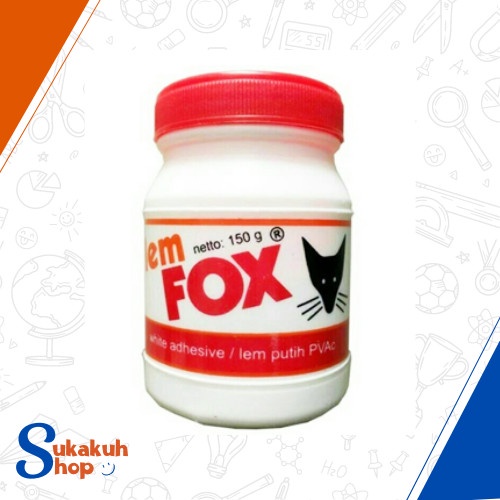 

Lem FOX Putih Botol 150 GRAM / Lem PVAC