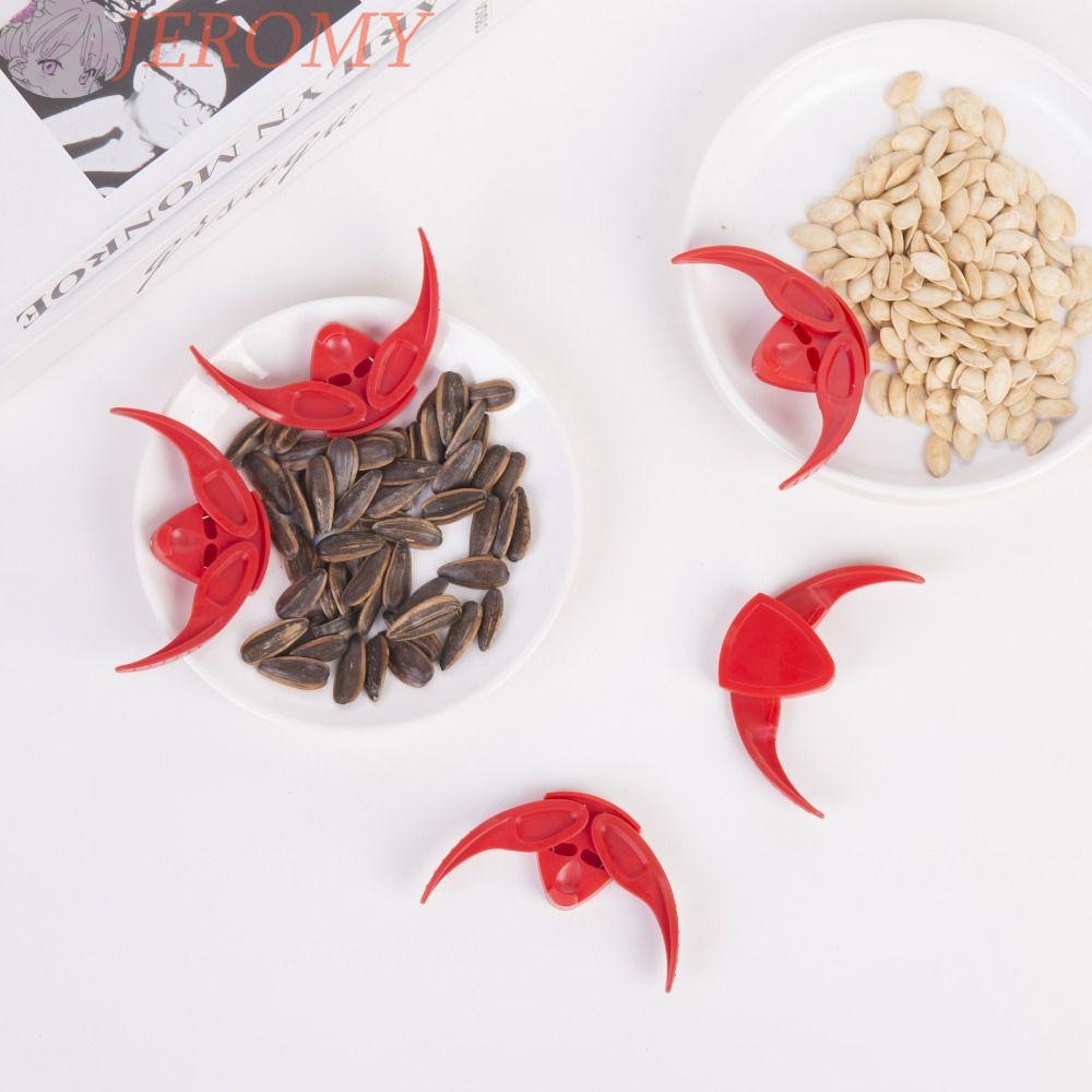 Jeromy Sunflower Seed Opener 6pcs Dapur Stainless Steel Peeling Plier Multifungsi Alat Penggocok Benih Melon