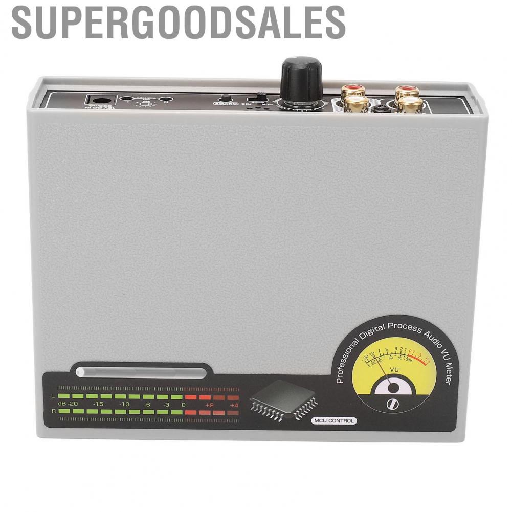 Supergoodsales Audio Switcher Box   Connection Dual Analog VU Meter Automatic Adjustment High Sensitivity for Decoration