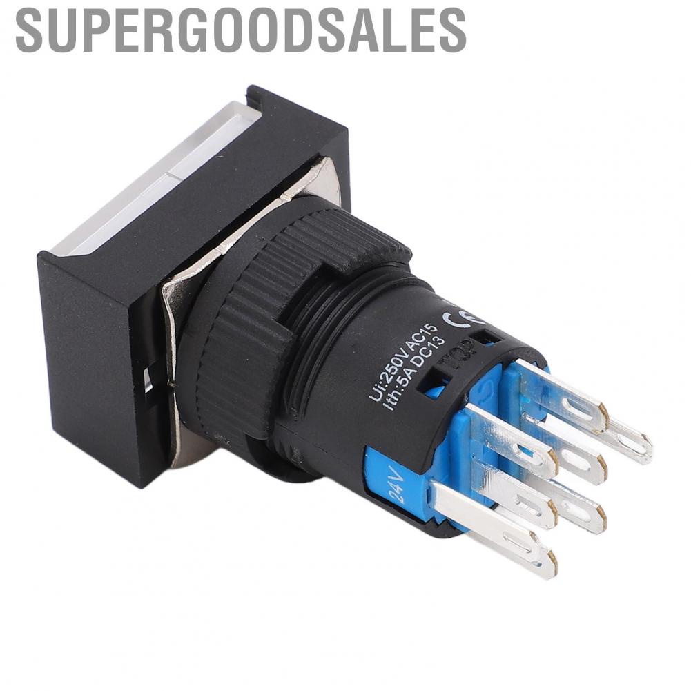 Supergoodsales Push Button Switch  Easy Installation 25pcs 5A Working Current Pushing Switches for Equipment