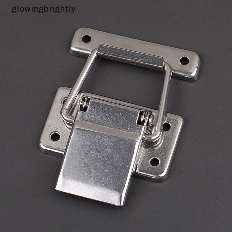 [glowingbrightly] Kunci Pengait Kait Stainless Steel Untuk Case Lemari Spring Loaded Latch Catch Toggle Hasp Box Lock Gesper Peralatan Furniture TFX