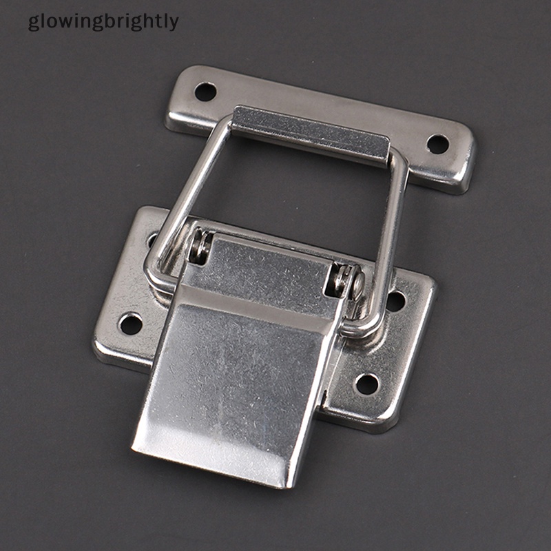 [glowingbrightly] Kunci Pengait Kait Stainless Steel Untuk Case Lemari Spring Loaded Latch Catch Toggle Hasp Box Lock Gesper Peralatan Furniture TFX