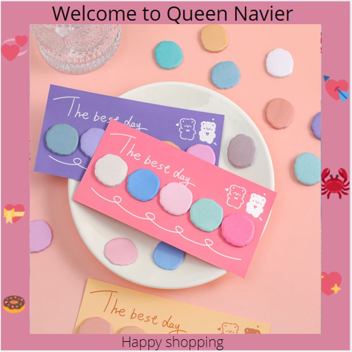 

QN - Sticky notes 5 circle colors note message bulat
