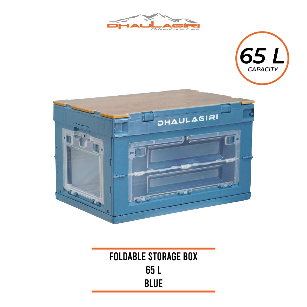 Box Lipat Camping Dhaulagiri Foldable Storage Box 65 Liter- Kotak Penyimpanan Kontainer Box Organize