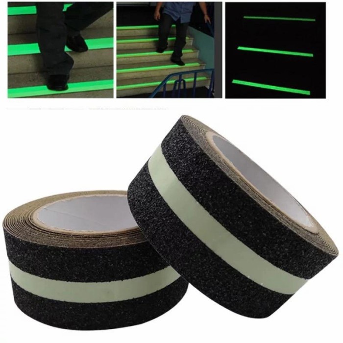 

Lakban Lantai Anti Slip Tangga Glow Tape Stiker Fosfor 5cm x 5 meter - Glow in thedark