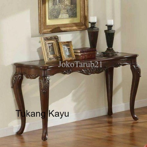 Meja Konsul Ukir Kayu Jati Jepara TK murah