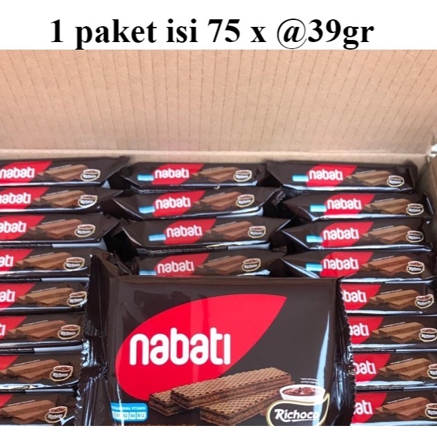 

NABATI WAFER 1 paket isi 75 x @39gr ORIGINAL