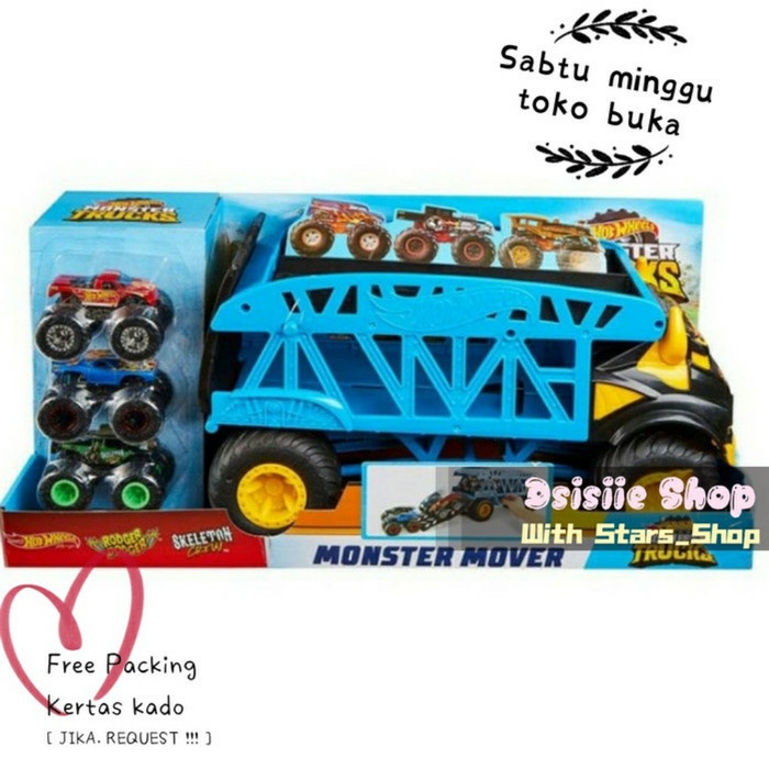 Sale Hot Wheels Monster Truck Monster Mover Truck Original / Mainan Track Termurah