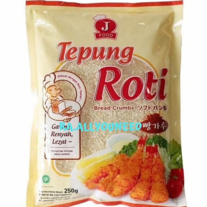 

Tepung Roti J Food /Bread Crumb 250gr