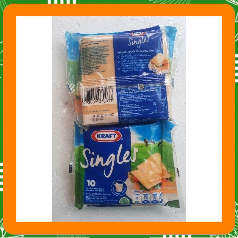 

keju Kraft cheddar chesee singles 75 gr 5 slice 150 gr 10 lembar Best Seller