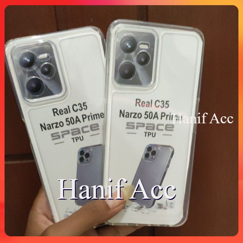 Case Bening Space REALME C35 Case Clear Transparan