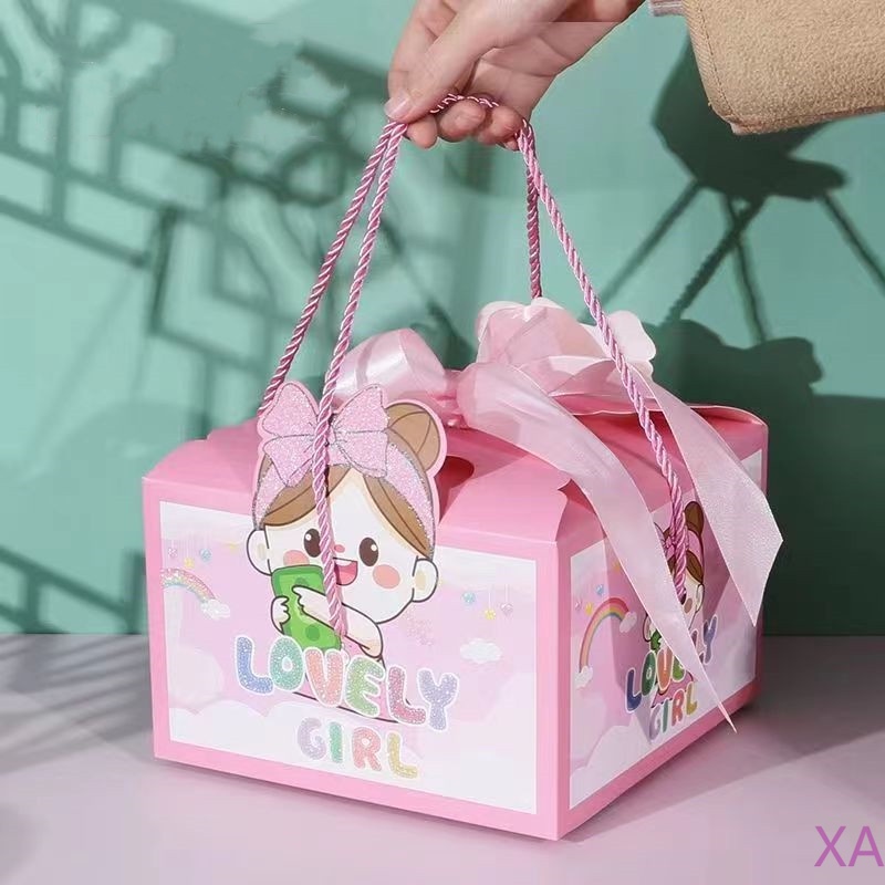

Paper box gift box/birthday gift box/holiday gift box sudah termasuk pita dan tali
