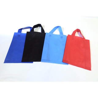 

Super ECONOMIS Goodie bag tali 25x35x8 58GSM harga per lusin / tas spunbond
