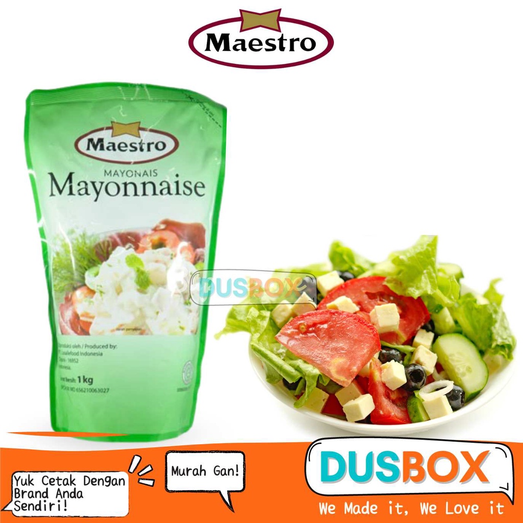 

Maestro Mayonaise / Mayonaise Original 1kg / Maestro Thousand Island/ Mayonaise Serbaguna / Saus thousand Island 1kg