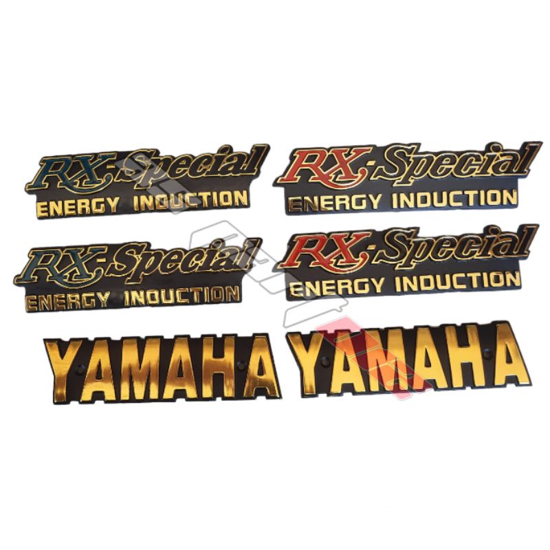 EMBLEM LOGO TIMBUL RX SPESIAL DAN EMBLEM YAMAHA TANGKI RX SPESIAL .,