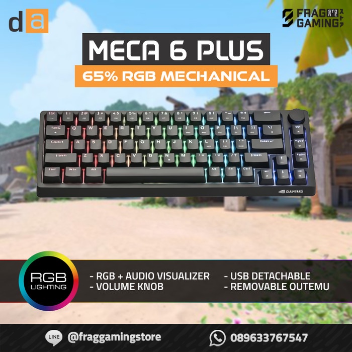 Digital Alliance / DA Meca 6 Plus 65% RGB Mechanical Gaming Keyboard - BLUE SWITCH