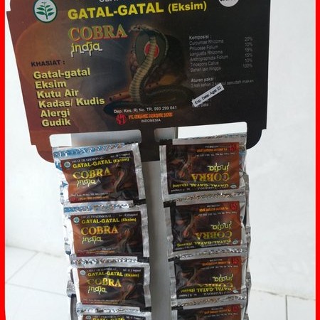 

Baru Kapsul Herbal Cobra India Untuk Gatal - Gatal (eksim) penyakit kulit