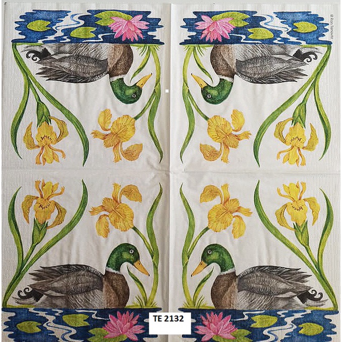 Tisu  Napkin Kerajinan  Decoupage Eropah 33X33 CM TE 2132 TTS