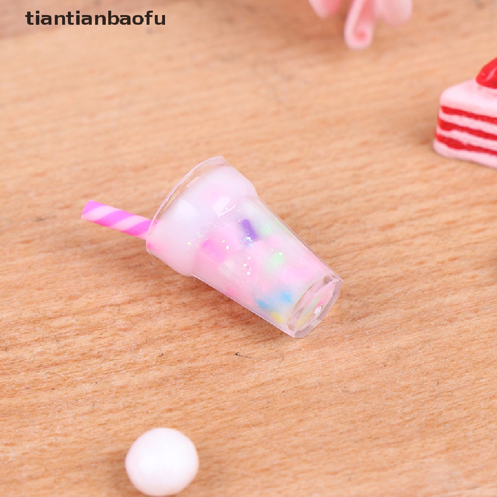 [tiantianbaofu] 5pcs 1: 12botol Minum Krim Miniatur Rumah Boneka Model Butik Makanan Dapur