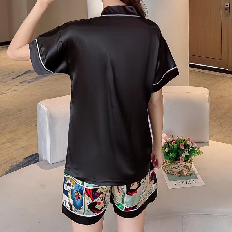 2023 BARU BARU Jepang KIMONO LACE LUCU Cute Versatile Short -Leeved Home Service
