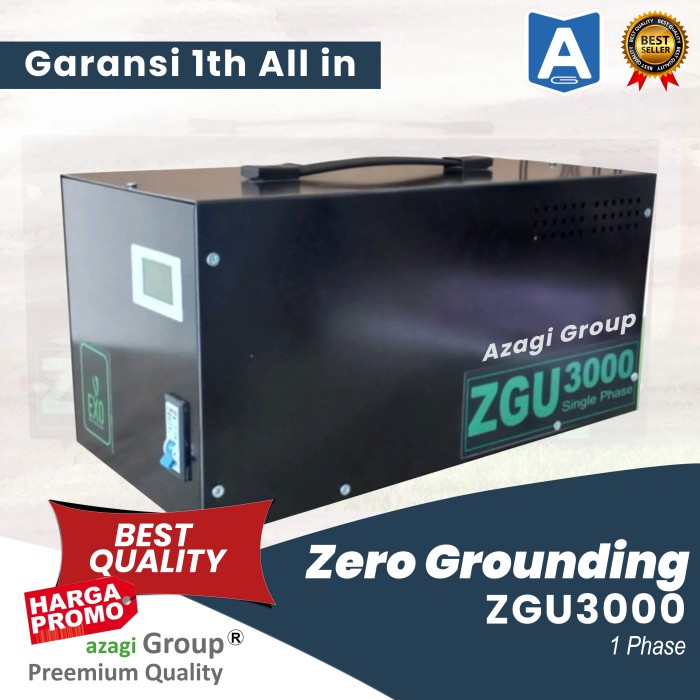 EXO ZGU3000 WATT Zero Grounding 3k Tegangan Listrik 3KVA Zero Grounding Alat Pembuang Listrik Berleb
