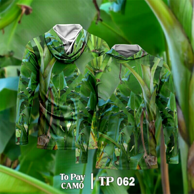 Baju Kamuflase Hunting Camo dan Kaos Berburu Lengan Panjang Camo untuk Pria - Natural Camo