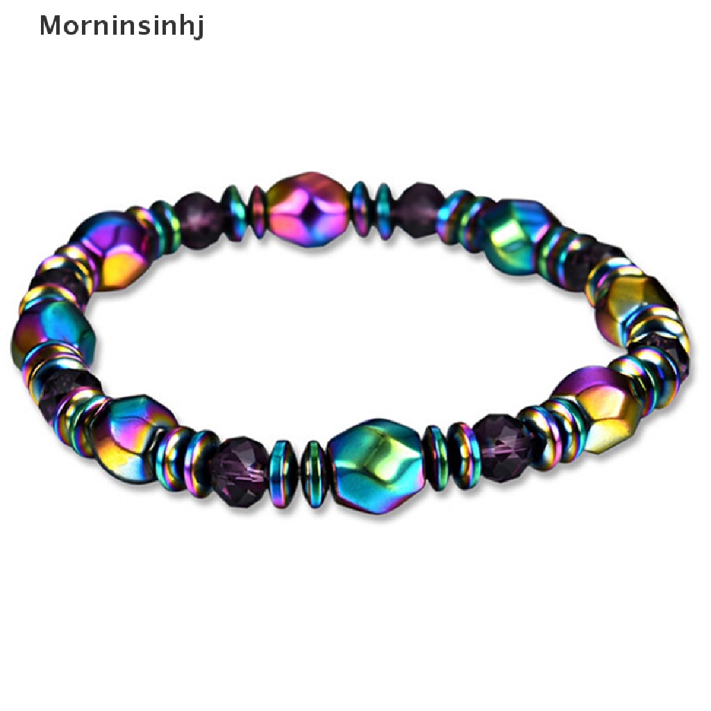 Mornin Penurunan Berat Badan Multicolor Gelang Magnet Beads Batu Hematite Untuk Terapi Kesehatan id