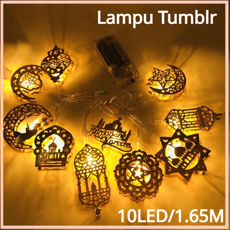 【Ready Stock】10LED Lampu Hiasan Lebaran Idul Fitri Dekorasi  Ramadhan Dekorasi EID Mubarak Lampu Dekorasi Eid Mubarak Idul Fitri Lampu Lebaran Idul Fitri