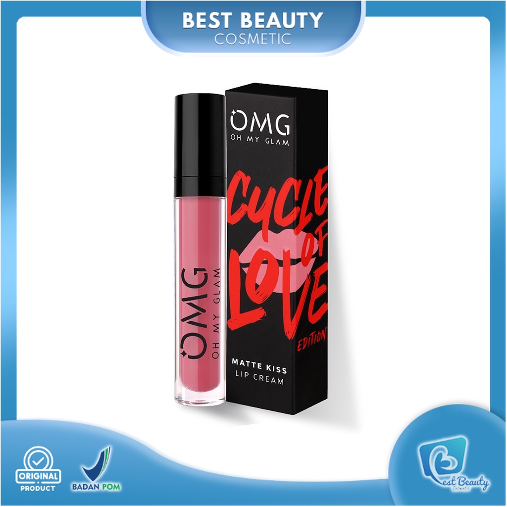 ★ BB ★ OMG Oh My Glam Matte Kiss Lip Cream Cycle of Love Edition 3.5gr - Lipstick Matte [LIMITED EDITION]