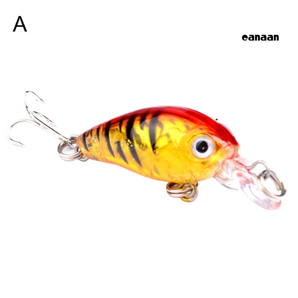 Cnn-4.5cm Umpan Manusia Hidup Pancing Buatan Crankbait Wobbler Ikan Renang Umpan Tackle