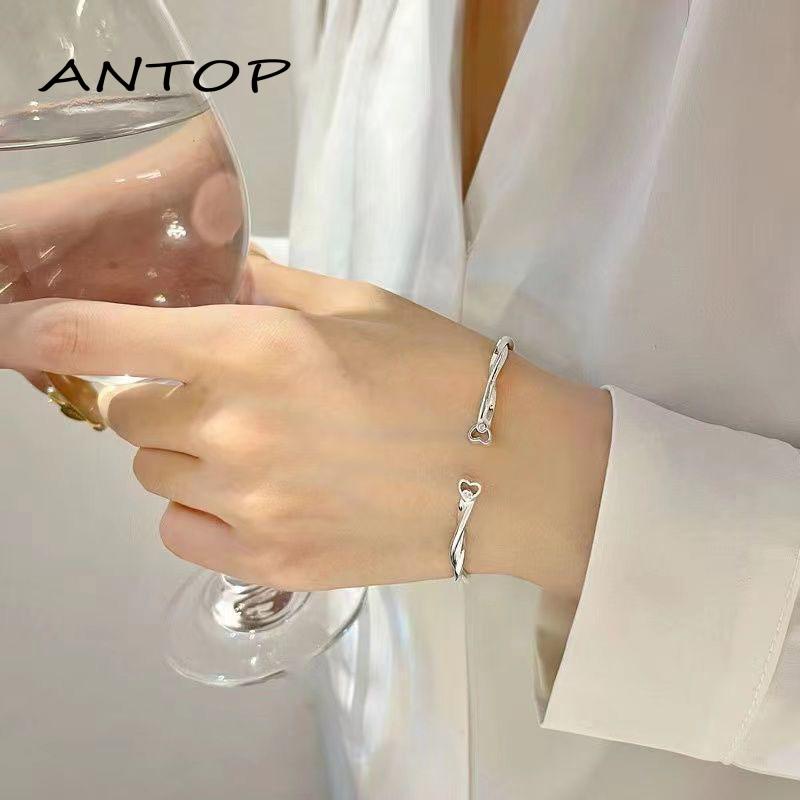 【Antop】 Double-layer Cinta Gelang Mobius Gelang Wanita Sterling Silver Desain Musim Panas Bermutu Tinggi