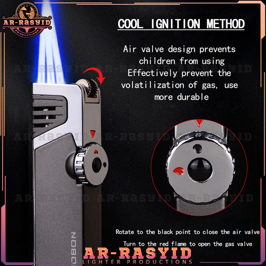 TERBARU! Korek Api Las Gas 3 Api Jobon Lighter ZB-190 BISA COD!