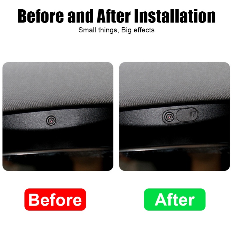 1pc Untuk Tesla Model3/Y Self-adhesive Anti-Mengintip Sliding Kamera Cover Melindungi Privasi Pelindung Webcam Slide Blocker Auto Interior Aksesoris