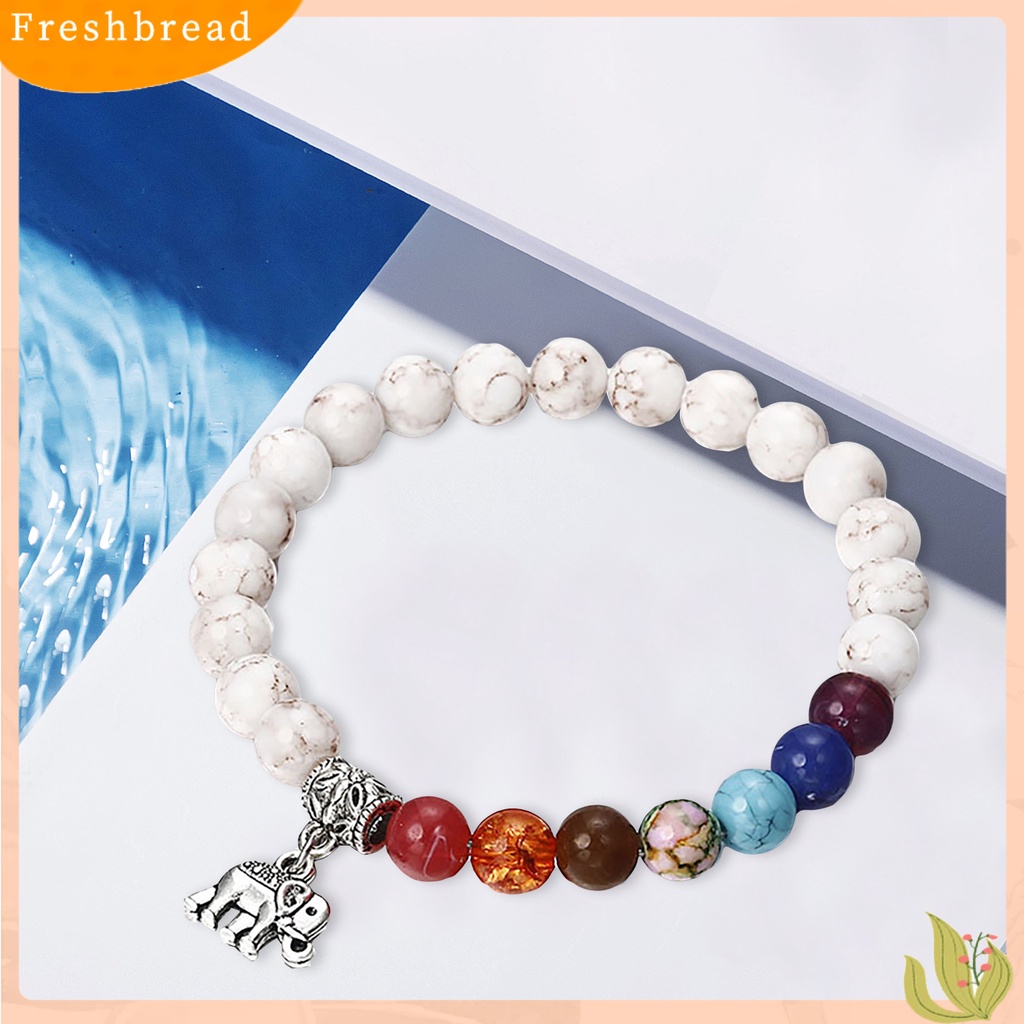 &lt; Freshbread &gt; Wanita Gelang Cakra Gajah Pirus Putih Kreatif Lady Bangles Bangles