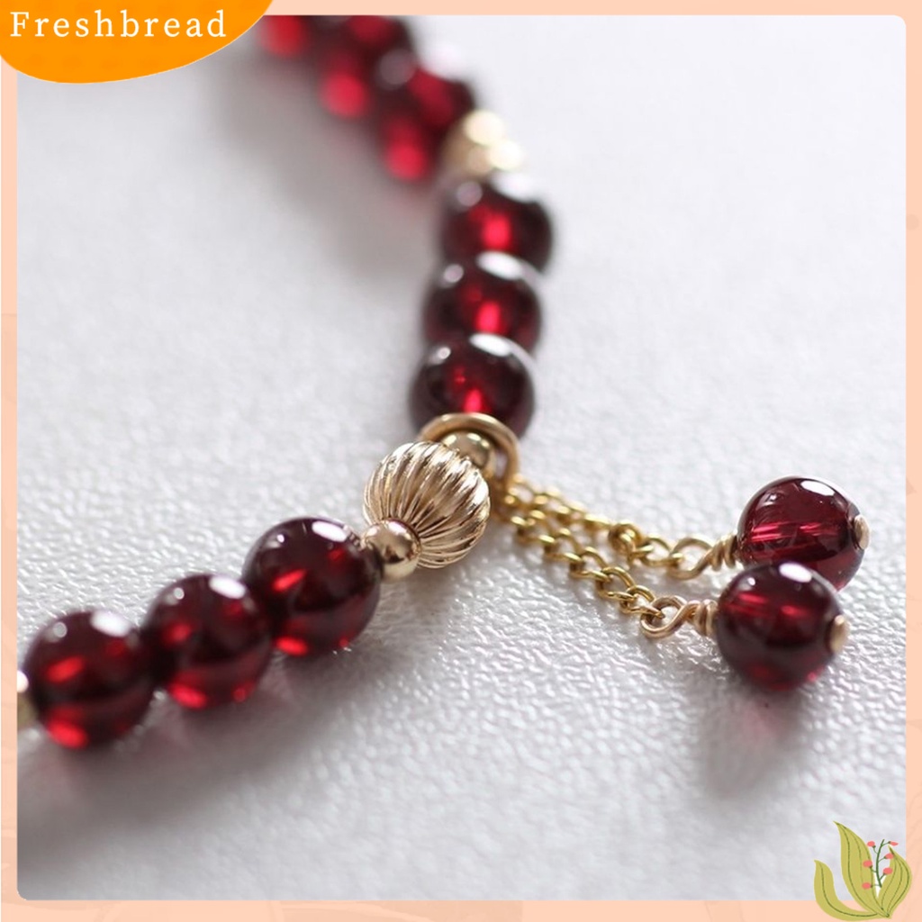 &lt; Freshbread &gt; Wanita Gelang Warna Kontras Mewah Manik-Manik Untai Penampilan Bagus Reguler Fit Hias Portable Permukaan Halus Tembus Lady Bangle Perhiasan Wanita