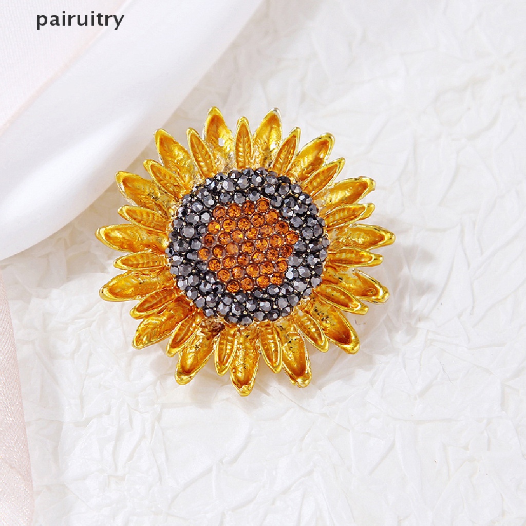 Prt Vintage Collecg Beauty Flower From Sunflower Bros Untuk Wanita Gadis Pesta Pernikahan Bros Pin Hadiah PRT